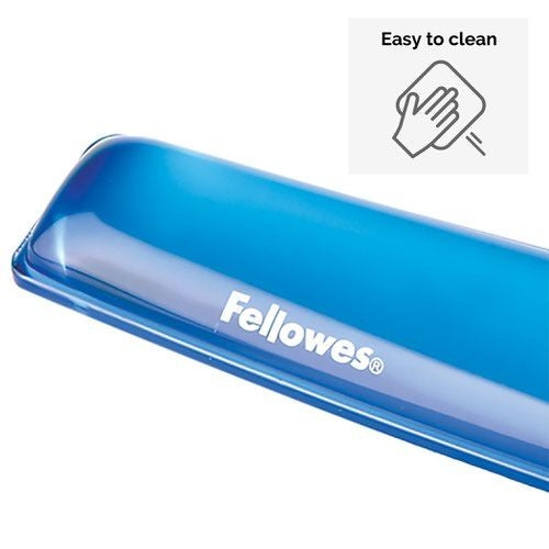 Fellowes Crystals Gel Wristrest Blue
