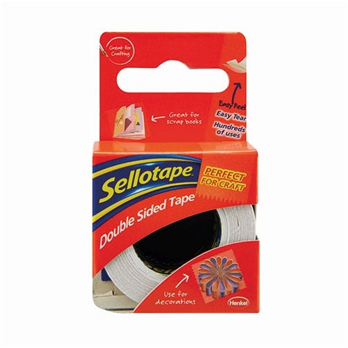 Sellotape Double Sided Tape 15mmx5m (Pack of 12)