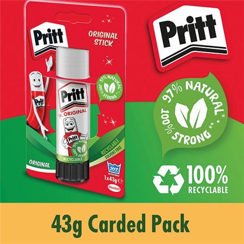 Pritt Stick Large 43g Glue Stick (Pack of 12)