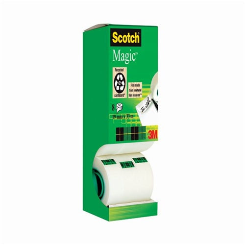 Scotch Magic Tape 810 Tower 19mm x 33m (Pack of 8)
