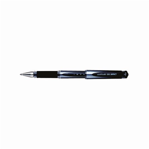 Uni-Ball Gel Impact Rollerball Pen 1.0mm Black (Pack of 12)